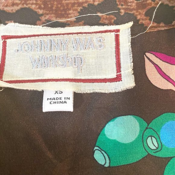 Johnny Was Workshop ARABELLA BOXY SILK SHIRT XS - Picture 3 of 7